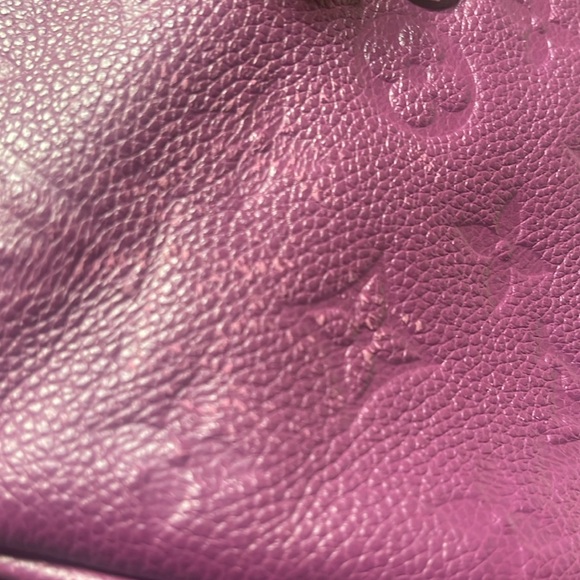 ⭐️ SOLD ⭐️Louis Vuitton Speedy 30 Purple Monogram Empreinte Leather Bandouliere - Picture 11 of 11